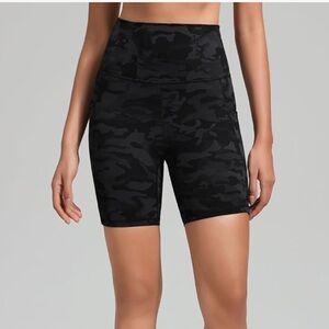 Women's Black Camo Shorts 4” Inseam